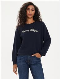 ΜΠΛΟΥΖΑ MODERN SCRIPT WW0WW42615 ΣΚΟΥΡΟ ΜΠΛΕ REGULAR FIT TOMMY HILFIGER