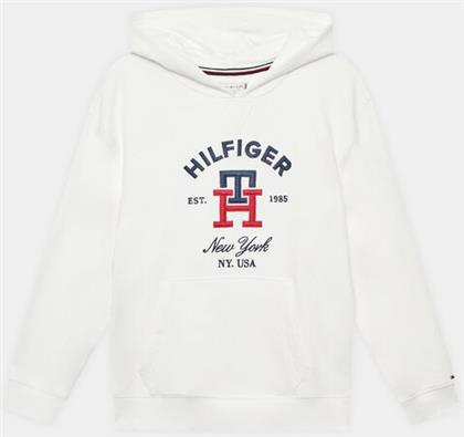 ΜΠΛΟΥΖΑ MONOGRAM KS0KS00395 D ΛΕΥΚΟ REGULAR FIT TOMMY HILFIGER