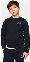 ΜΠΛΟΥΖΑ TH LOGO KB0KB08828 ΣΚΟΥΡΟ ΜΠΛΕ REGULAR FIT TOMMY HILFIGER