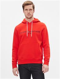 ΜΠΛΟΥΖΑ TOMMY LOGO HOODY MW0MW11599 ΚΟΚΚΙΝΟ REGULAR FIT TOMMY HILFIGER