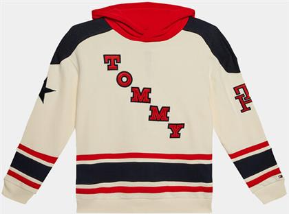 ΜΠΛΟΥΖΑ VARSITY HOODIE KB0KB08716 ΜΠΕΖ REGULAR FIT TOMMY HILFIGER