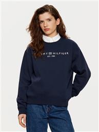 ΜΠΛΟΥΖΑ WW0WW39791 ΣΚΟΥΡΟ ΜΠΛΕ RELAXED FIT TOMMY HILFIGER