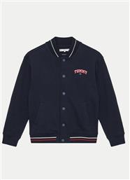 ΜΠΟΜΠΕΡ ΜΠΟΥΦΑΝ VARSITY KS0KS00570 ΣΚΟΥΡΟ ΜΠΛΕ REGULAR FIT TOMMY HILFIGER