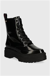 ΜΠΟΤΑΚΙΑ FLAG RAIN LACE UP BOOT ΧΡΩΜΑ: ΜΑΥΡΟ, FW0FW07953 TOMMY HILFIGER από το ANSWEAR