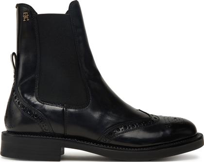 ΜΠΟΤΑΚΙΑ ΜΕ ΛΑΣΤΙΧΟ BROGUE BOOT FW0FW09151 ΜΑΥΡΟ TOMMY HILFIGER