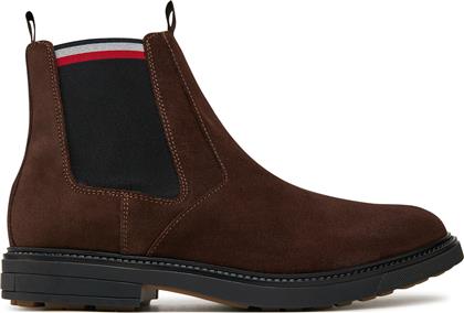 ΜΠΟΤΑΚΙΑ ΜΕ ΛΑΣΤΙΧΟ OUTDOOR SUEDE CHELSEA FM0FM05191 ΚΑΦΕ TOMMY HILFIGER