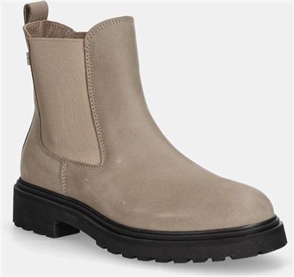 ΜΠΟΤΑΚΙΑ NUBUCK TH NUBUCK CLEATED CHELSEA ΧΡΩΜΑ: ΜΠΕΖ, FW0FW09041 TOMMY HILFIGER