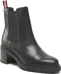 ΜΠΟΤΑΚΙΑ OUTDOOR CHELSEA MID HEEL BOOT FW0FW06737 ΜΑΥΡΟ TOMMY HILFIGER