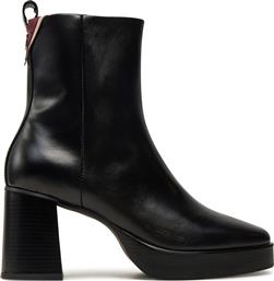 ΜΠΟΤΑΚΙΑ PREMIUM LEATHER HIGH HEEL BOOTIE FW0FW08100 ΜΑΥΡΟ TOMMY HILFIGER