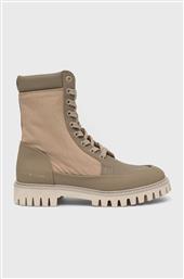 ΜΠΟΤΑΚΙΑ TH CASUAL LACE UP BOOT ΧΡΩΜΑ: ΜΠΕΖ TOMMY HILFIGER