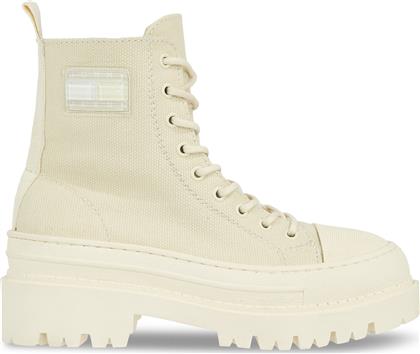 ΜΠΟΤΑΚΙΑ TJW FOXING CANVAS BOOT EN0EN02216 ΜΠΕΖ TOMMY HILFIGER