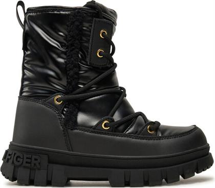 ΜΠΟΤΕΣ ΧΙΟΝΙΟΥ FUR BOOT T3A5-33610-1695 S ΜΑΥΡΟ TOMMY HILFIGER