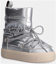 ΜΠΟΤΕΣ ΧΙΟΝΙΟΥ LACE-UP METALLIC SNOWBOOT ΧΡΩΜΑ: ΑΣΗΜΙ, FW0FW08442 TOMMY HILFIGER