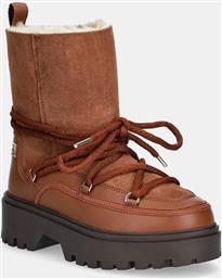 ΜΠΟΤΕΣ ΧΙΟΝΙΟΥ REAL SHEARLING LACE-UP SNOWBOOT ΧΡΩΜΑ: ΚΑΦΕ, FW0FW08085 TOMMY HILFIGER