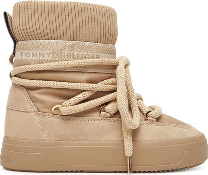 ΜΠΟΤΕΣ ΧΙΟΝΙΟΥ TOMMYTECH LOGOTAPE SNOWBOOT WARM FW0FW08998 ΜΠΕΖ TOMMY HILFIGER
