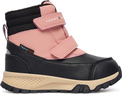 ΜΠΟΤΕΣ ΧΙΟΝΙΟΥ VELCRO BOOTIE T1A5-34048-1592 M ΜΑΥΡΟ TOMMY HILFIGER