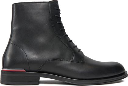 ΜΠΟΤΕΣ CORE RWB HILFIGER LTH LCE BOOT FM0FM05030 ΜΑΥΡΟ TOMMY HILFIGER