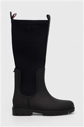 ΜΠΟΤΕΣ ESSENTIAL TOMMY RAINBOOT ΧΡΩΜΑ: ΜΑΥΡΟ, FW0FW07666 TOMMY HILFIGER