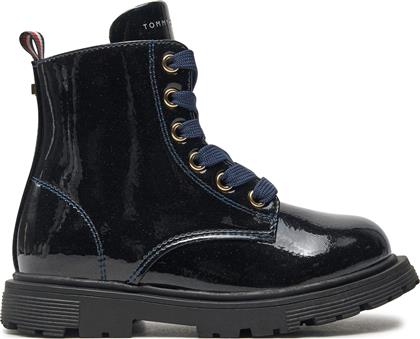 ΜΠΟΤΕΣ LACE-UP BOOTIE T1A5-33564-1237 M ΣΚΟΥΡΟ ΜΠΛΕ TOMMY HILFIGER