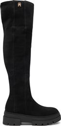 ΜΠΟΤΕΣ ΠΑΝΩ ΑΠΟ ΤΟ ΓΟΝΑΤΟ SUEDE OVER-THE-KNEE BOOT FW0FW08159 ΜΑΥΡΟ TOMMY HILFIGER