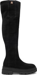 ΜΠΟΤΕΣ ΠΑΝΩ ΑΠΟ ΤΟ ΓΟΝΑΤΟ SUEDE OVER-THE-KNEE BOOT FW0FW08159 ΜΑΥΡΟ TOMMY HILFIGER