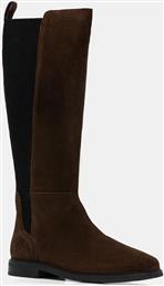 ΜΠΟΤΕΣ ΣΟΥΕΤ FLAG SUEDE LONG BOOT ΓΥΝΑΙΚΕΙΑ, ΧΡΩΜΑ: ΚΑΦΕ, FW0FW08779 TOMMY HILFIGER