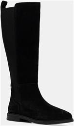 ΜΠΟΤΕΣ ΣΟΥΕΤ FLAG SUEDE LONG BOOT ΓΥΝΑΙΚΕΙΑ, ΧΡΩΜΑ: ΜΑΥΡΟ, FW0FW08779 TOMMY HILFIGER