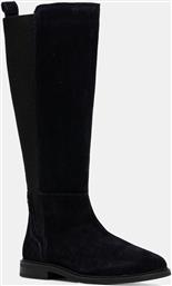 ΜΠΟΤΕΣ ΣΟΥΕΤ FLAG SUEDE LONG BOOT ΓΥΝΑΙΚΕΙΑ, ΧΡΩΜΑ: ΝΑΥΤΙΚΟ ΜΠΛΕ, FW0FW08779 TOMMY HILFIGER