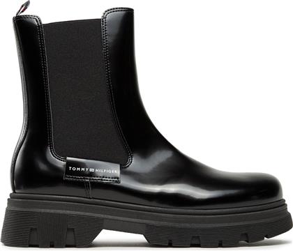 ΜΠΟΤΕΣ T4A5-33035-1453999 ΜΑΥΡΟ TOMMY HILFIGER