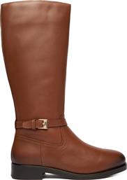 ΜΠΟΤΕΣ TH BUCKLE RIDING LTHR LONG BOOT FW0FW08873 ΚΑΦΕ TOMMY HILFIGER