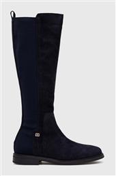 ΜΠΟΤΕΣ TOMMY ESSENTIALS LONGBOOT ΧΡΩΜΑ: ΝΑΥΤΙΚΟ ΜΠΛΕ, FW0FW07476 F3FW0FW07476 TOMMY HILFIGER