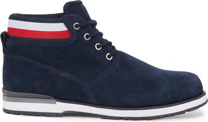 ΜΠΟΤΙΝΙΑ CORE HILFIGER SUEDE BOOT FM0FM04800 ΜΠΛΕ TOMMY HILFIGER