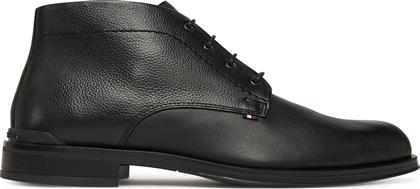 ΜΠΟΤΙΝΙΑ CORPORATE HILFIGER LTH BOOT FM0FM05697 ΜΑΥΡΟ TOMMY HILFIGER