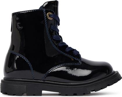 ΜΠΟΤΙΝΙΑ LACE-UP BOOTIE T1A5-34005-1237 M ΣΚΟΥΡΟ ΜΠΛΕ TOMMY HILFIGER