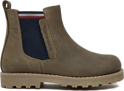 ΜΠΟΤΙΝΙΑ T1X5-33700-0124 M ΠΡΑΣΙΝΟ TOMMY HILFIGER