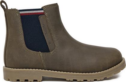 ΜΠΟΤΙΝΙΑ T1X5-33700-0124 S ΠΡΑΣΙΝΟ TOMMY HILFIGER