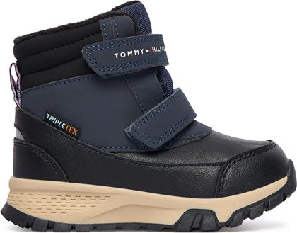 ΜΠΟΤΙΝΙΑ T1X5-34134-1592X656 M ΣΚΟΥΡΟ ΜΠΛΕ TOMMY HILFIGER