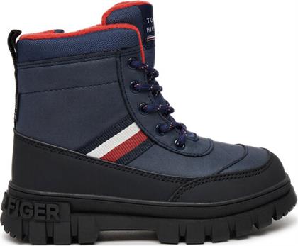 ΜΠΟΤΙΝΙΑ T3X5-33713-1487 M ΣΚΟΥΡΟ ΜΠΛΕ TOMMY HILFIGER