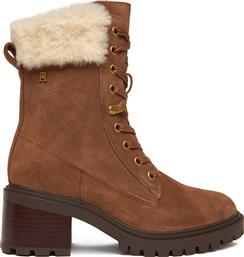ΜΠΟΤΙΝΙΑ TH SHEARLING LACE UP BOOT FW0FW08999 ΚΑΦΕ TOMMY HILFIGER