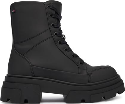 ΜΠΟΤΙΝΙΑ TOMMYTECH WATER REPELLENT LACEUP FW0FW09161 ΜΑΥΡΟ TOMMY HILFIGER