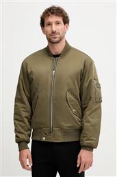 ΜΠΟΥΦΑΝ BOMBER ΧΡΩΜΑ: ΠΡΑΣΙΝΟ, MW0MW40593 TOMMY HILFIGER