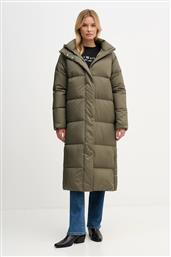 ΜΠΟΥΦΑΝ ΜΕ ΕΠΕΝΔΥΣΗ ΑΠΟ ΠΟΥΠΟΥΛΑ ΧΡΩΜΑ: ΠΡΑΣΙΝΟ, WW0WW46536 TOMMY HILFIGER