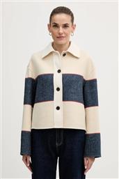 ΜΠΟΥΦΑΝ ΜΕ ΠΡΟΣΘΗΚΗ ΜΑΛΛΙΝΟΥ ΥΦΑΣΜΑΤΟΣ ΧΡΩΜΑ: ΜΠΕΖ, WW0WW47743 TOMMY HILFIGER