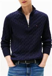 CLASSIC COTTON CABLE ZIP MOCK TOMMY HILFIGER