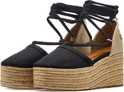 CLOSED TOE LINEN FLATFORM FW0FW07746 - THDW6 TOMMY HILFIGER