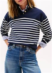 CO JERSEY GOLD BTN MOCK-NK SWT TOMMY HILFIGER