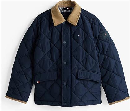 CONTRAST COLLAR QUILTED JACKET TOMMY HILFIGER