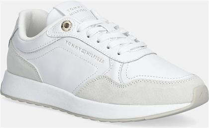 ΔΕΡΜΑΤΙΝΑ ΑΘΛΗΤΙΚΑ ΠΑΠΟΥΤΣΙΑ MONOGRAM MIX MATERIAL RUNNER TOMMY HILFIGER