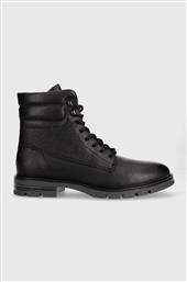 ΔΕΡΜΑΤΙΝΑ ΠΑΠΟΥΤΣΙΑ WARM PADDED HILFIGER LTH BOOT ΧΡΩΜΑ: ΜΑΥΡΟ, FM0FM04802 F3FM0FM04802 TOMMY HILFIGER