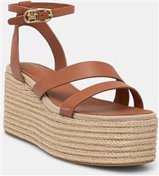 ΔΕΡΜΑΤΙΝΑ ΣΑΝΔΑΛΙΑ ANKLE STRAP LEATHER PLATFORM ΧΡΩΜΑ: ΚΑΦΕ, FW0FW08497 TOMMY HILFIGER